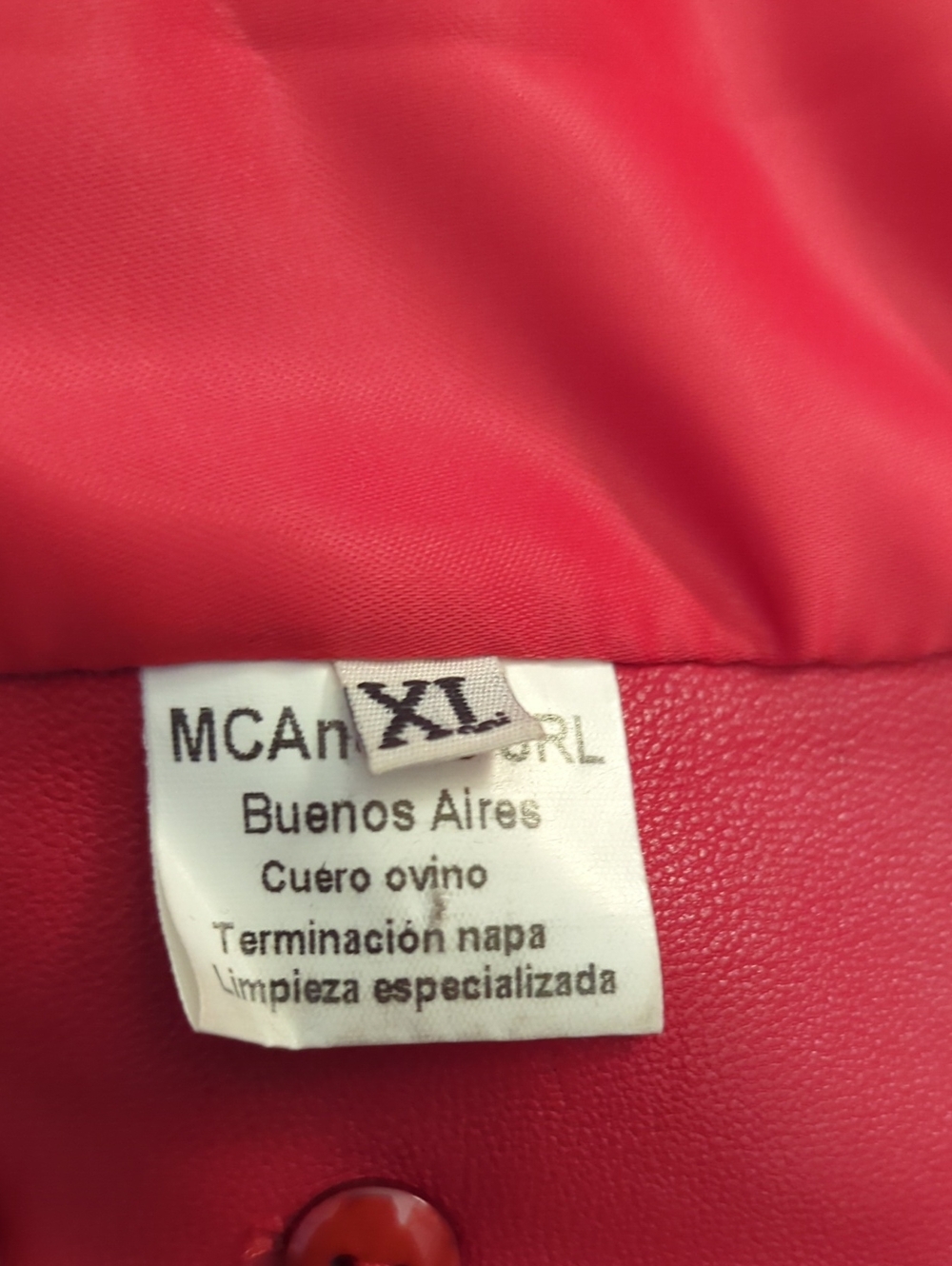 Beautiful Red Leather Jacket - Picture 6 of 8